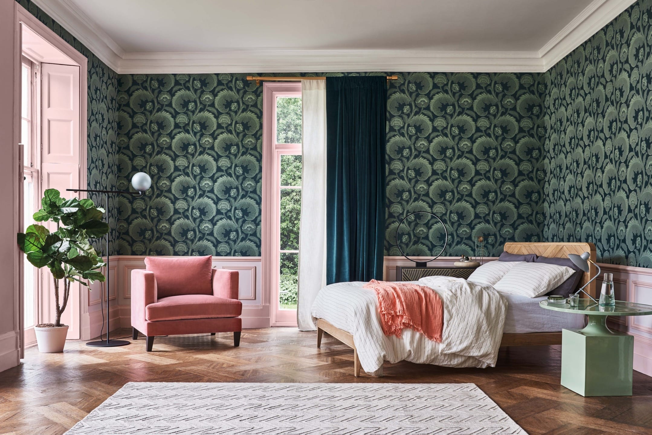 2158x1440 Artful Wallpaper to Bring Botanic Beauty into Your Home