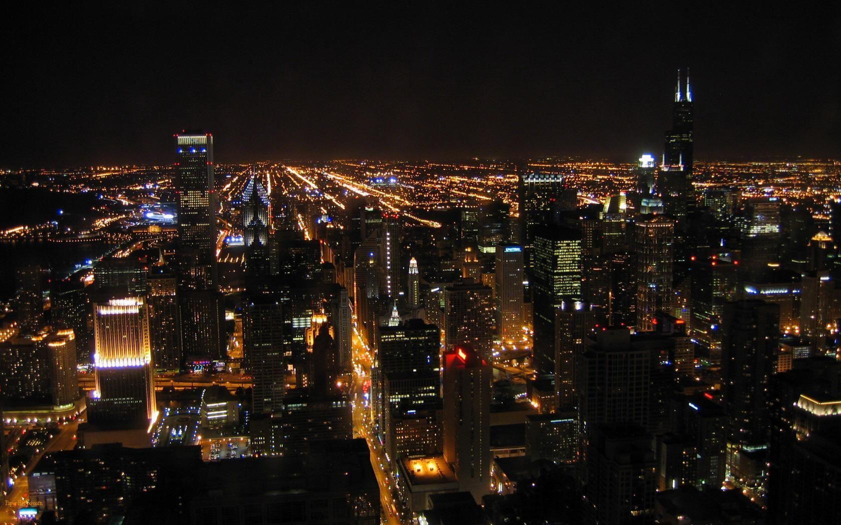 1680x1050 Night Light wallpaper. City lights wallpaper, City lights at night, City wallpaper