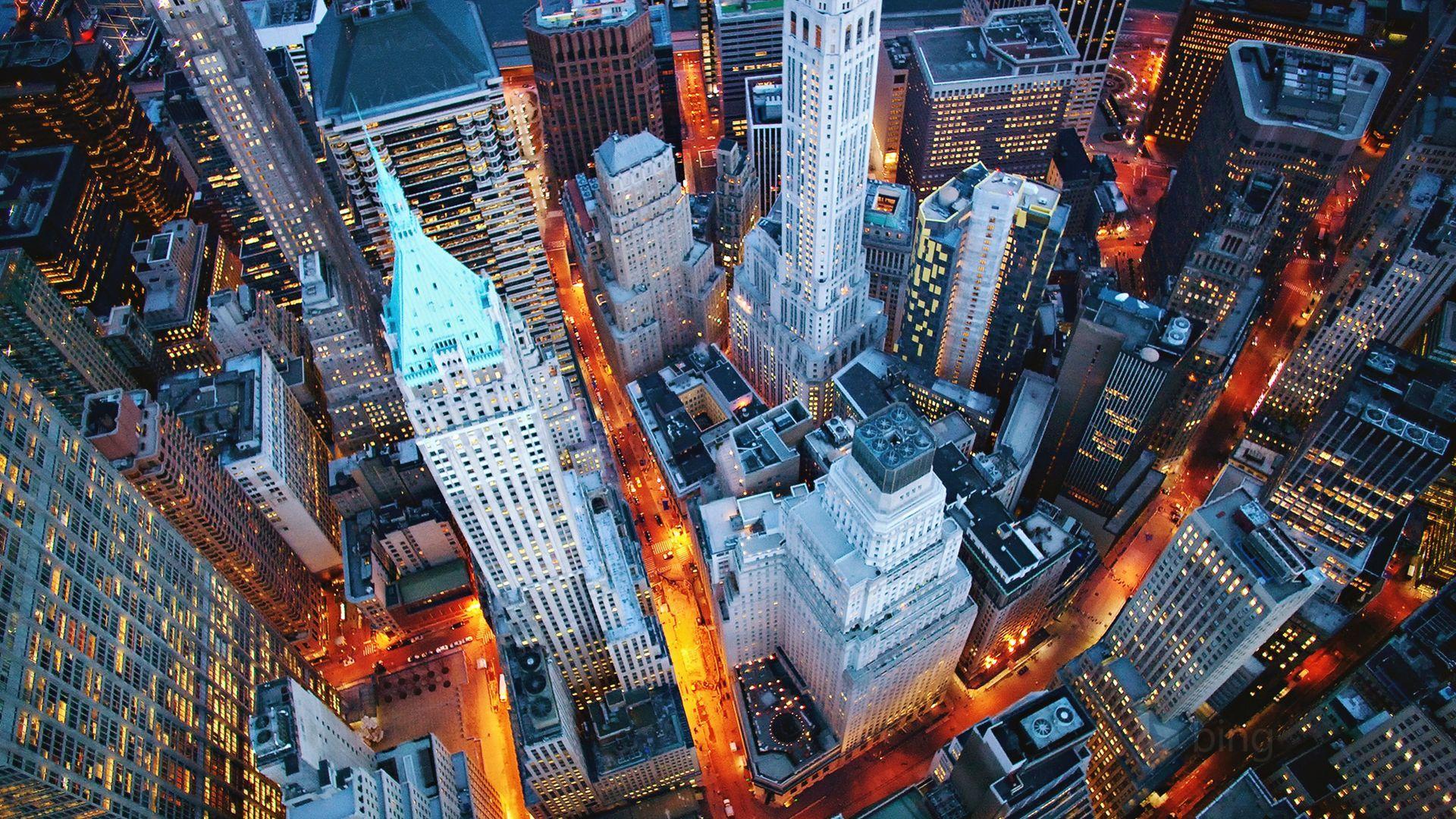 1920x1080 New York Night City HD Wallpaper