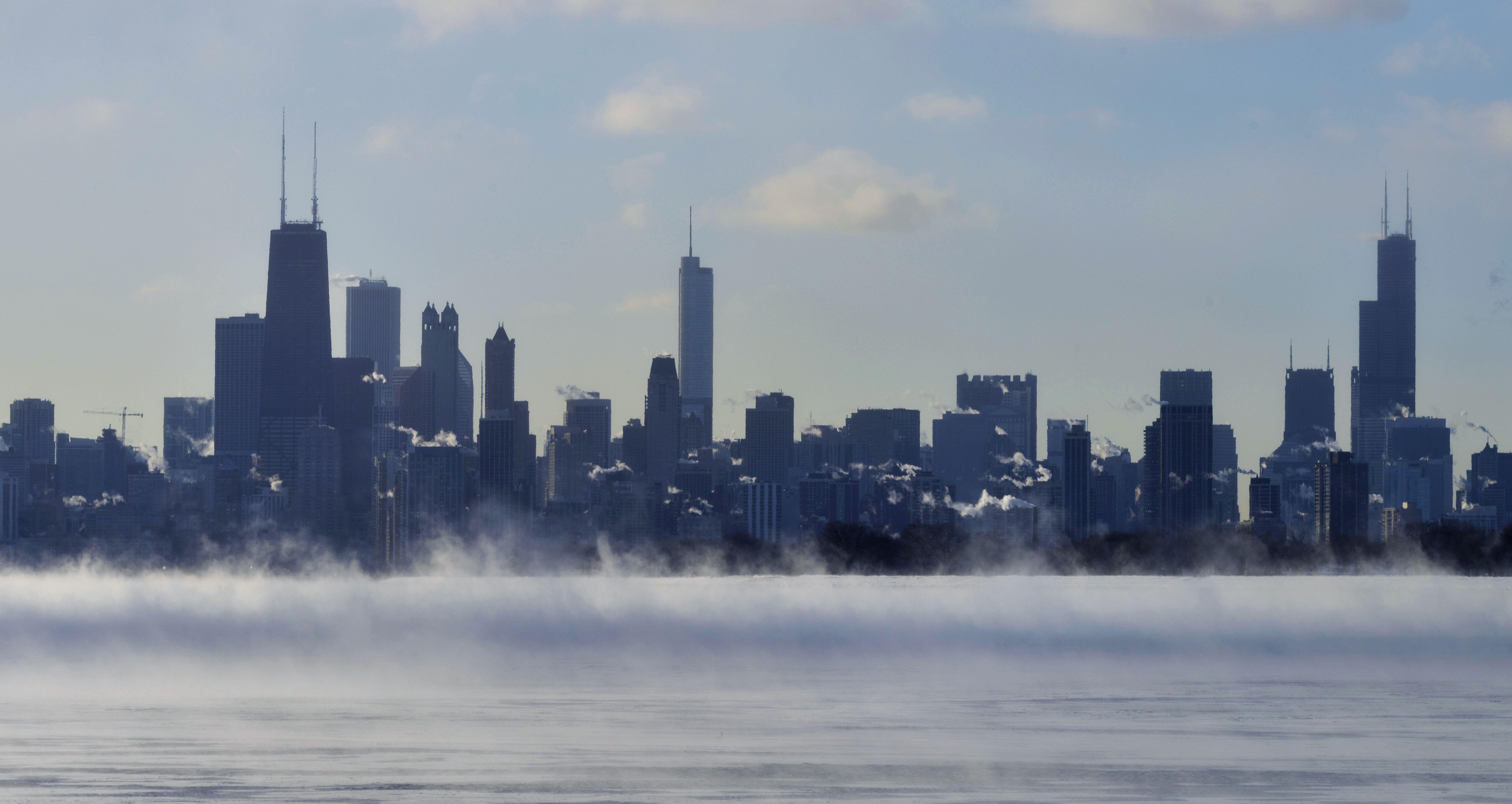 6186x3288 Chicago Skyline Winter HD Picture HD Desktop Wallpaper, Instagram