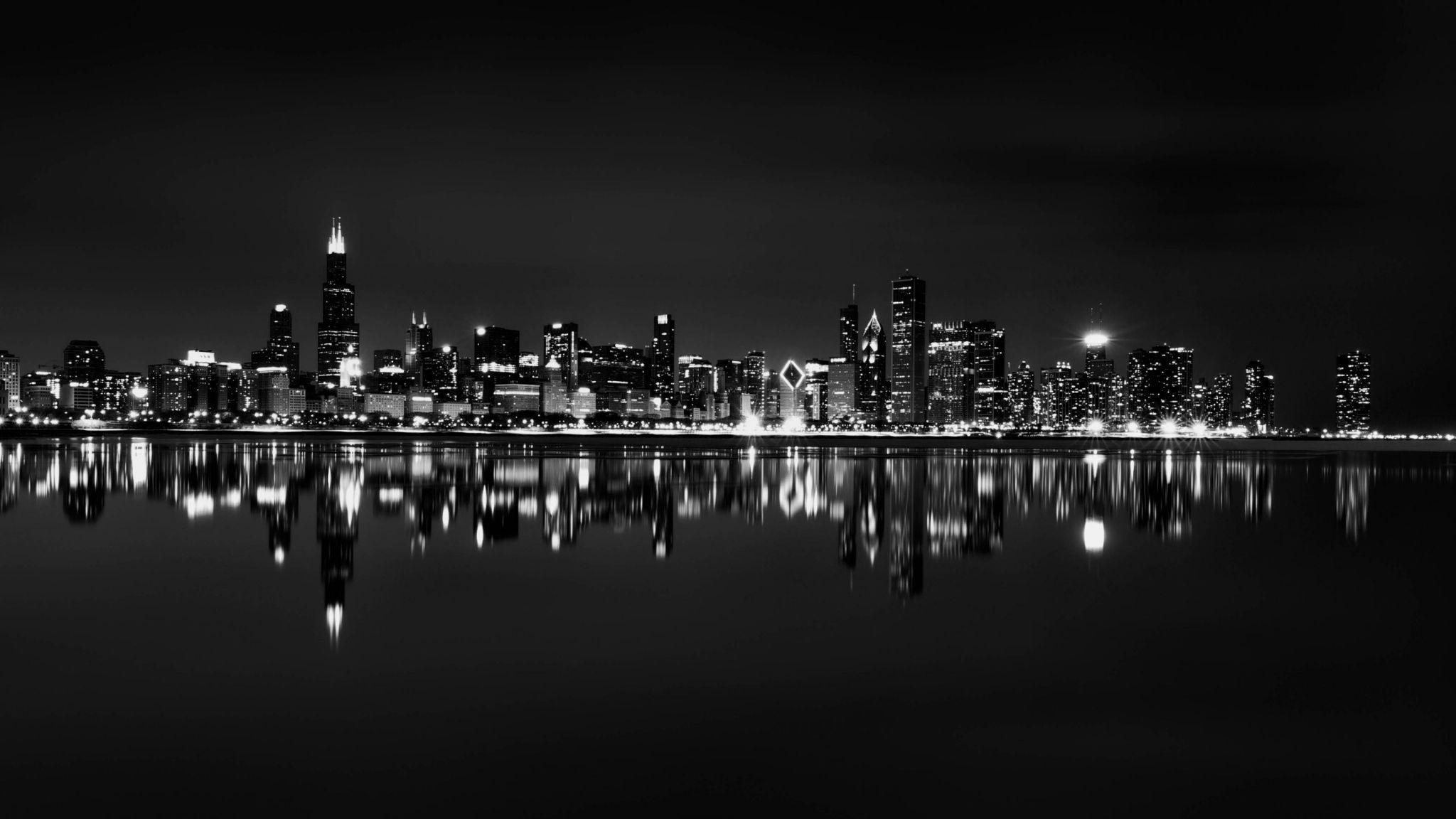 2048x1152 Chicago Skyline Background Wallpaper