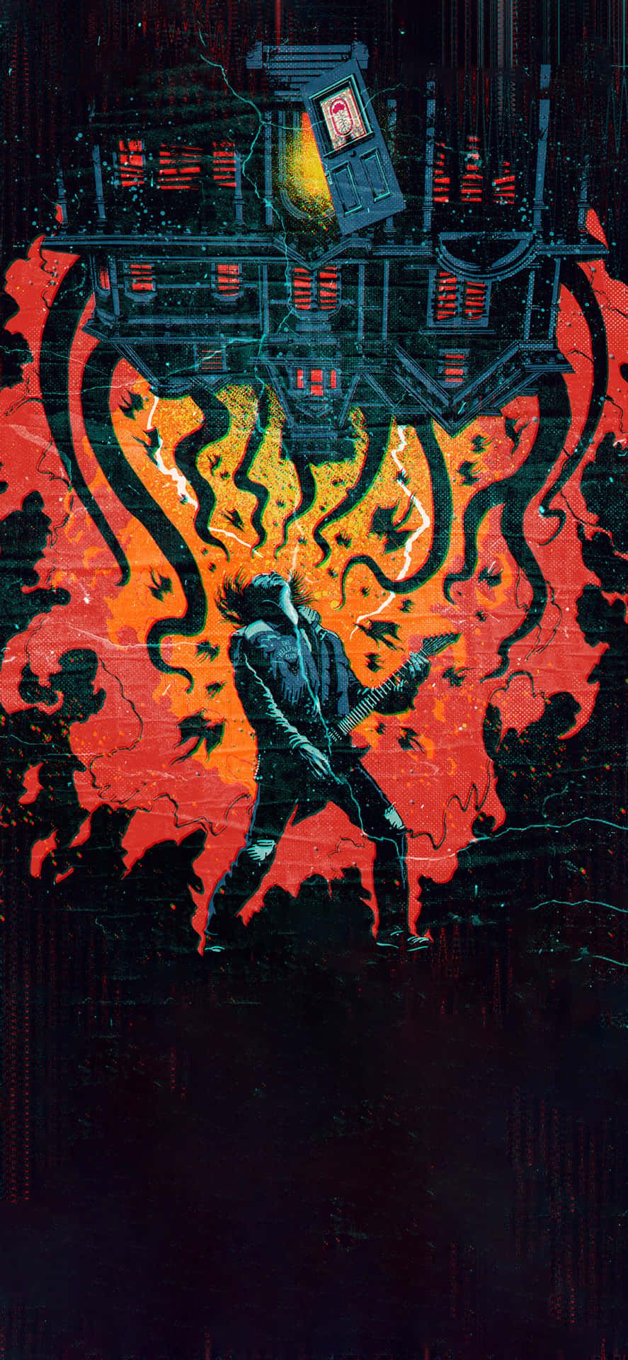 887x1920 Download Stranger Things Season 4 Eddie Poster Wallpaper
