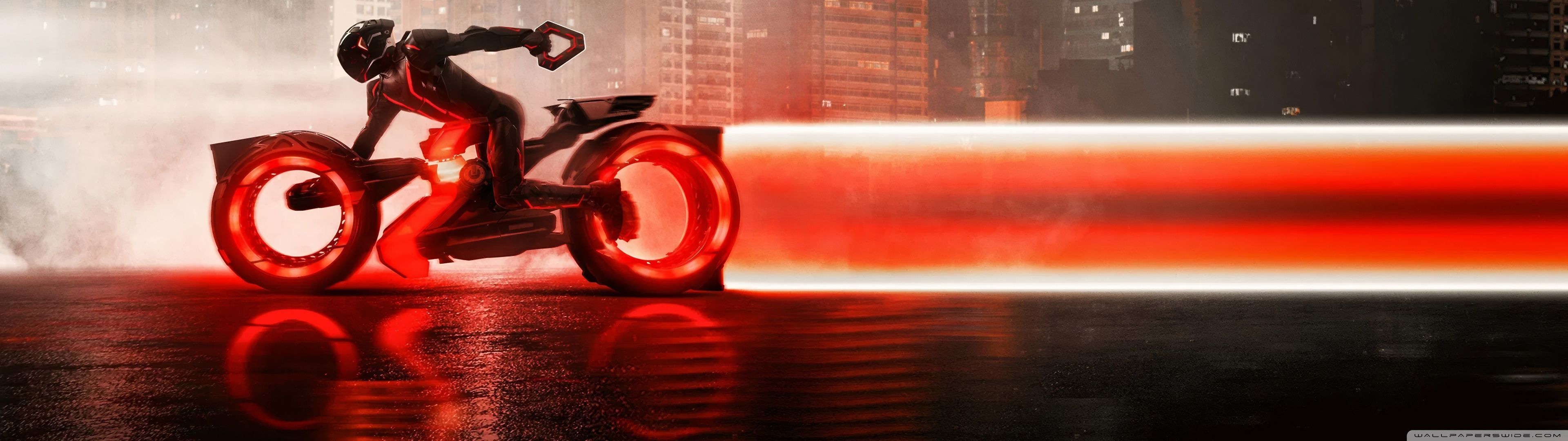 3840x1080 TRON Ares Bike 4K UHD Wallpaper for UltraHD Desktop and TV : Widescreen and UltraWide Display : Dual and Triple Monitor : Smartphone and Tablet Devices