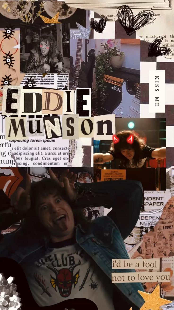 736x1308 Eddie Munson Collage Wallpaper. Stranger things wallpaper, Stranger things characters, Stranger things season