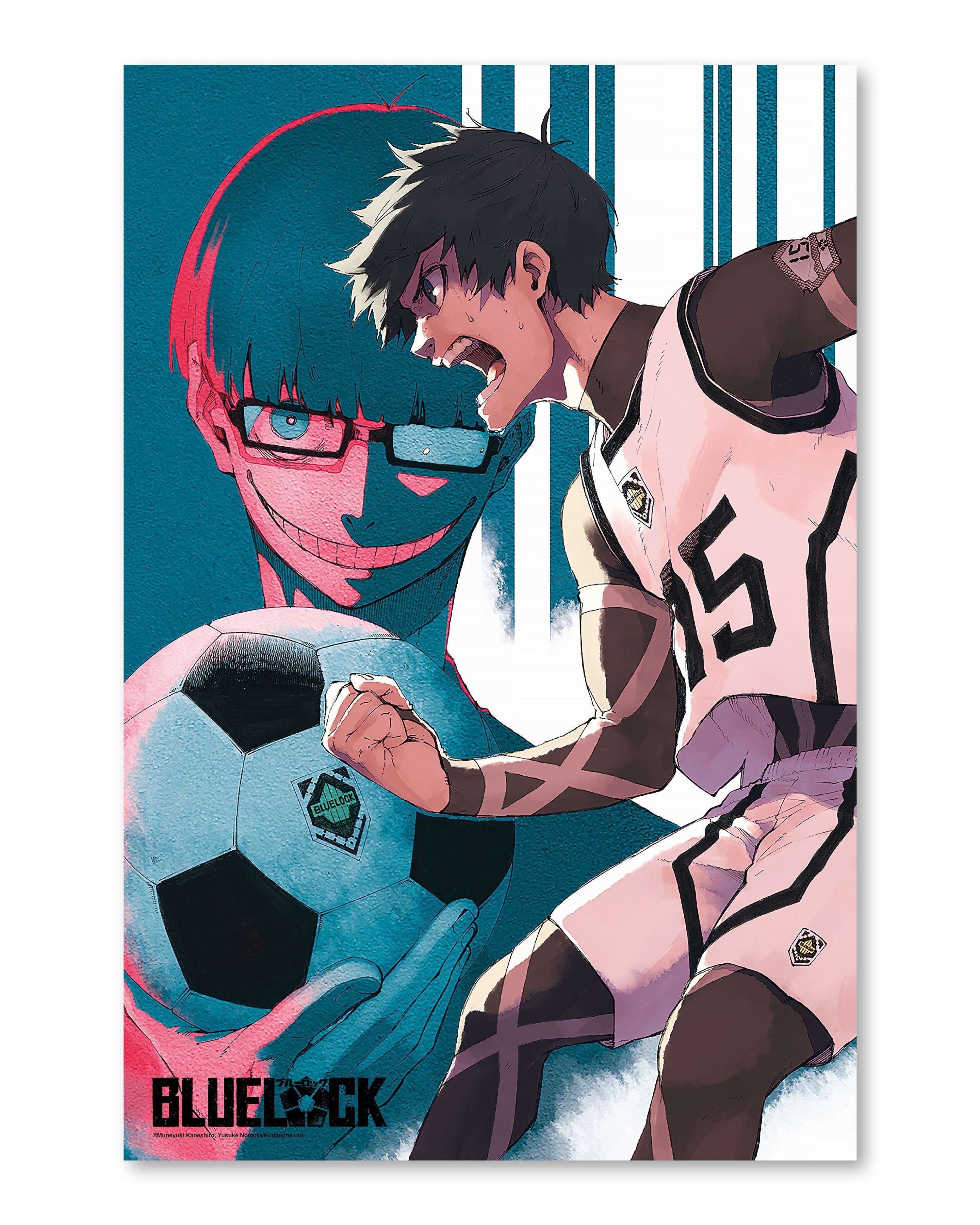 3000x3750 Blue Lock Poster Jinpachi Ego & Yoichi Isagi