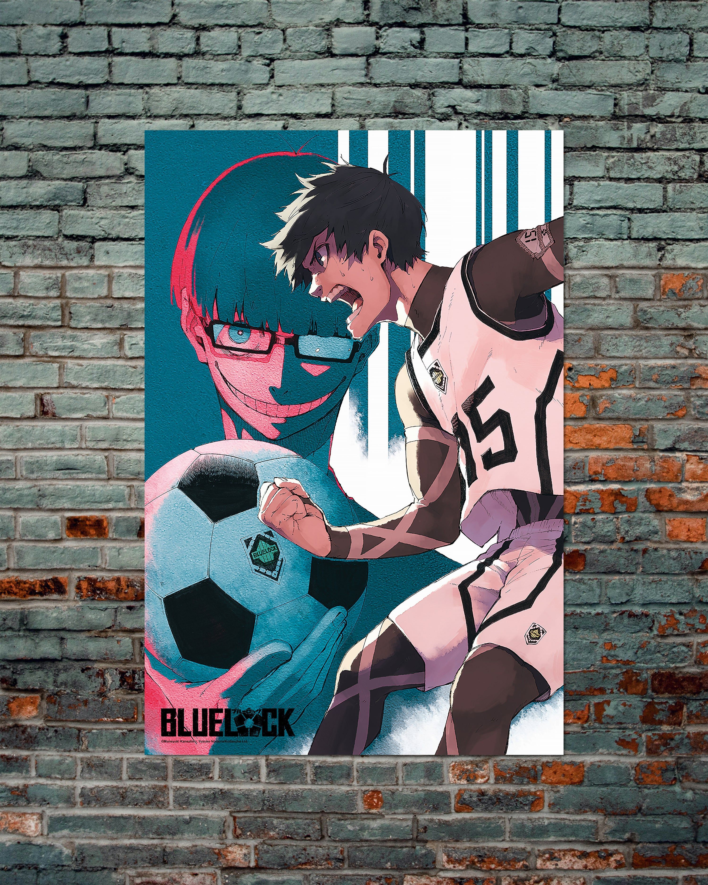 3000x3750 Blue Lock Poster Jinpachi Ego & Yoichi Isagi
