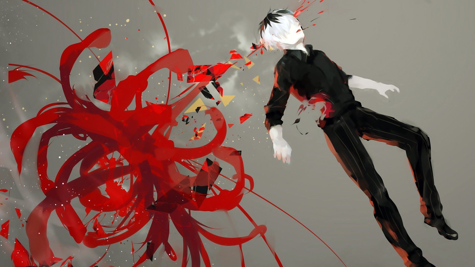 1920x1080 Ken Kaneki Unleashed: Tokyo Ghoul HD Anime Wallpaper