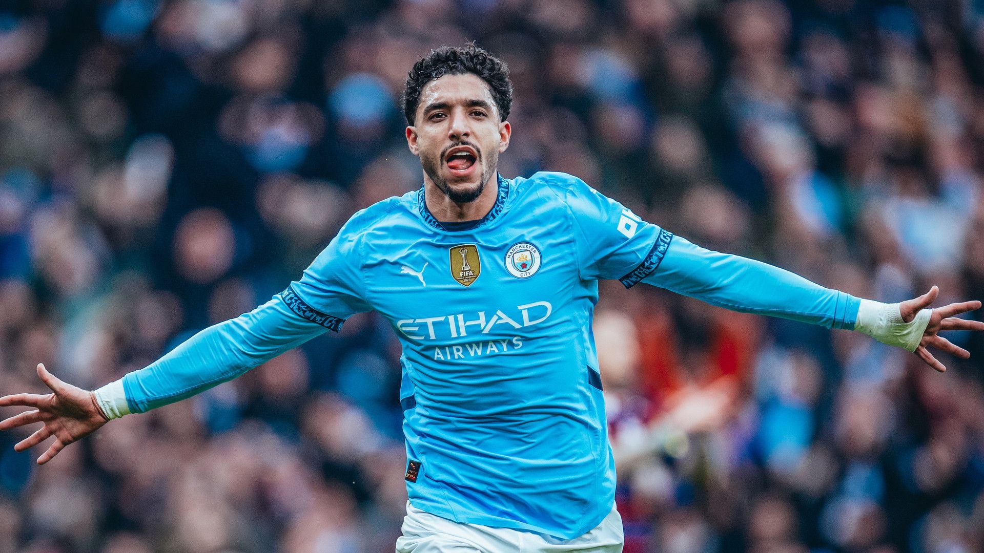 1920x1080 Marmoush Man City Wallpaper