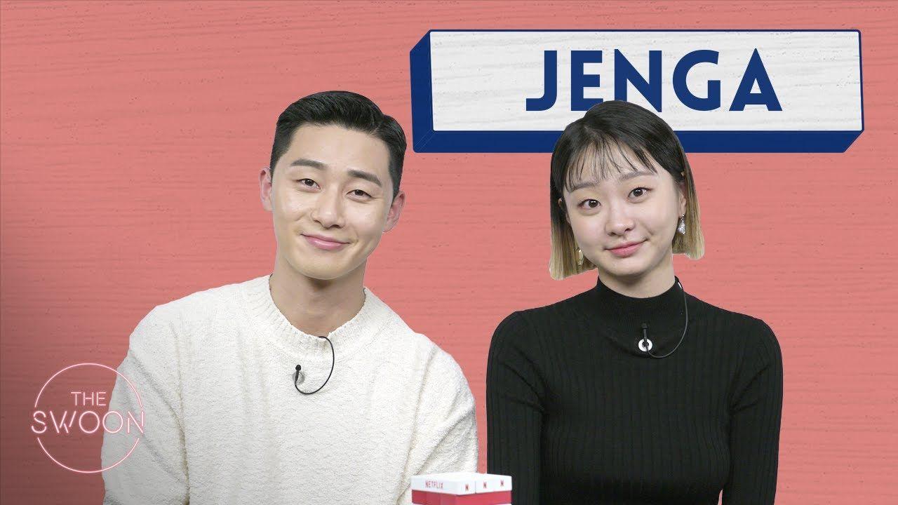 1280x720 Park Seo Jun And Kim Da Mi Play Jenga [ENG SUB]