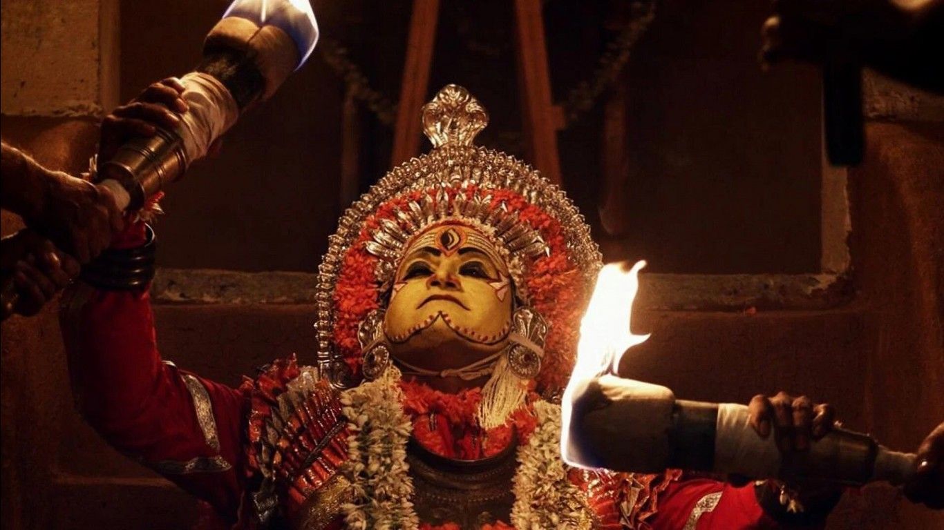 1366x768 Rishab Shetty Kaadubettu Shiva Kishore Kumar G. Murali Achyuth Kumar Devendra Suttooru Sapthami Gowda Leela Manasi Sudhir Kamala HD Kantara Wallpaper