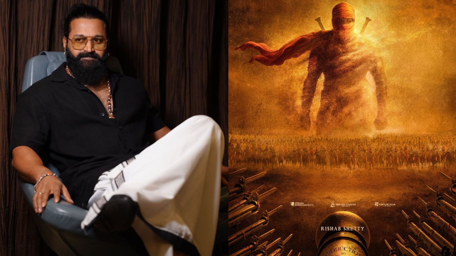 1600x900 Rishab Shetty's grand Telugu debut announced, first look poster out