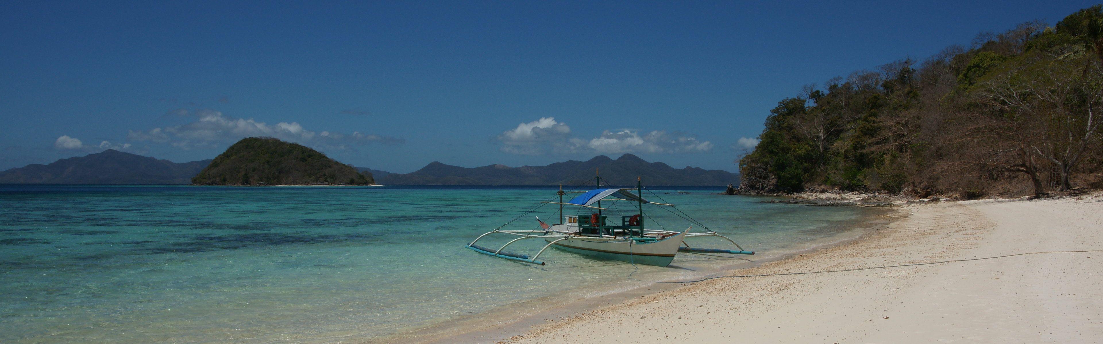 3840x1200 Dual Screen Beach Wallpaper