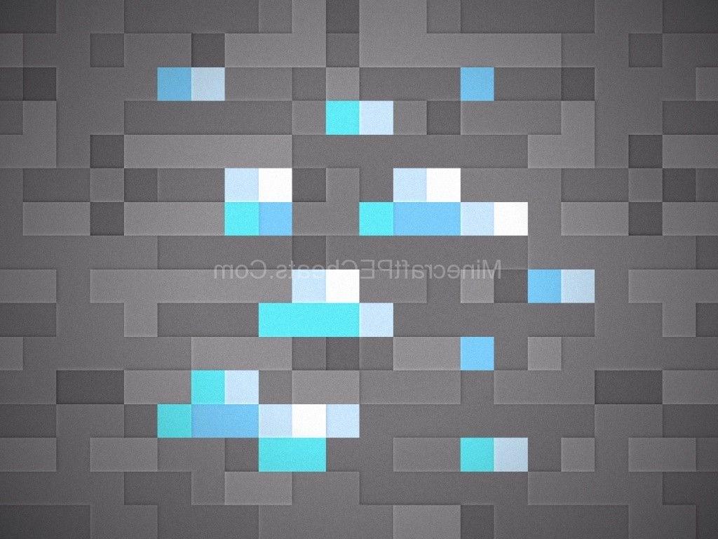 1024x768 Minecraft Diamonds wallpaperx768