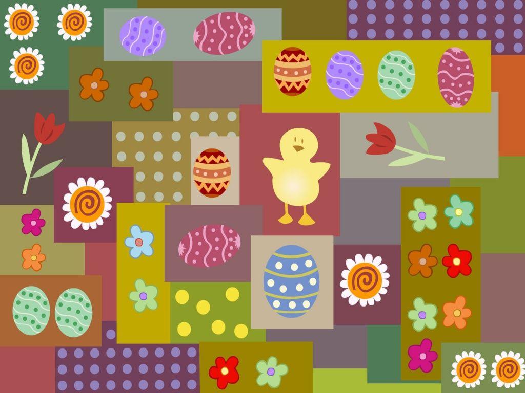 1024x768 Easter in color desktop PC and Mac wallpaper