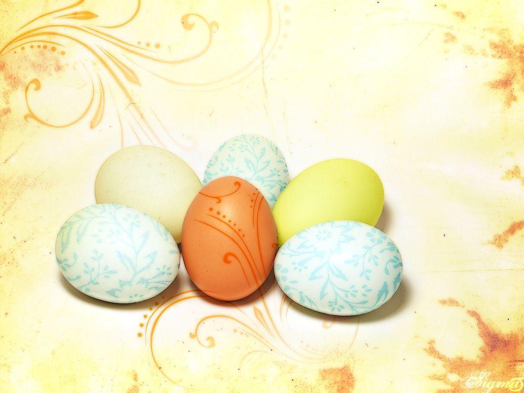 1024x768 Easter eggs desktop PC and Mac wallpaper