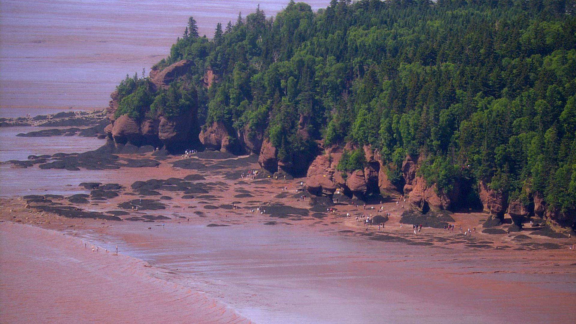 1920x1080 Canada Over the Edge of Fundy, New Brunswick