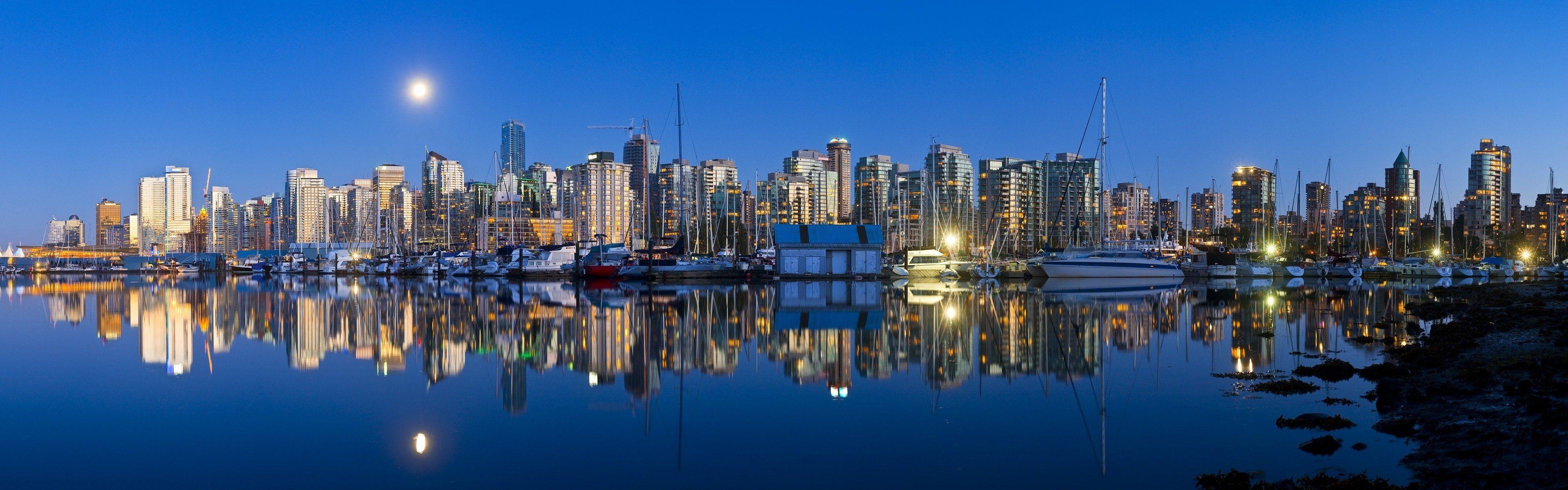 3840x1200 Download Dual Screen Vancouver Desktop Wallpaper Id
