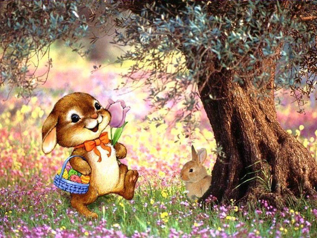 1024x768 Cute Easter Wallpaper