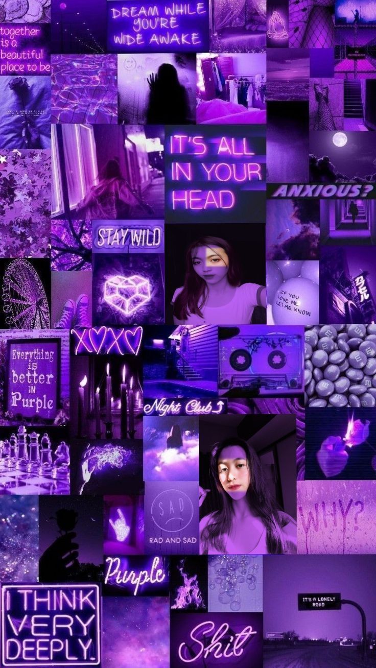736x1308 Beautiful Purple Girl Wallpaper