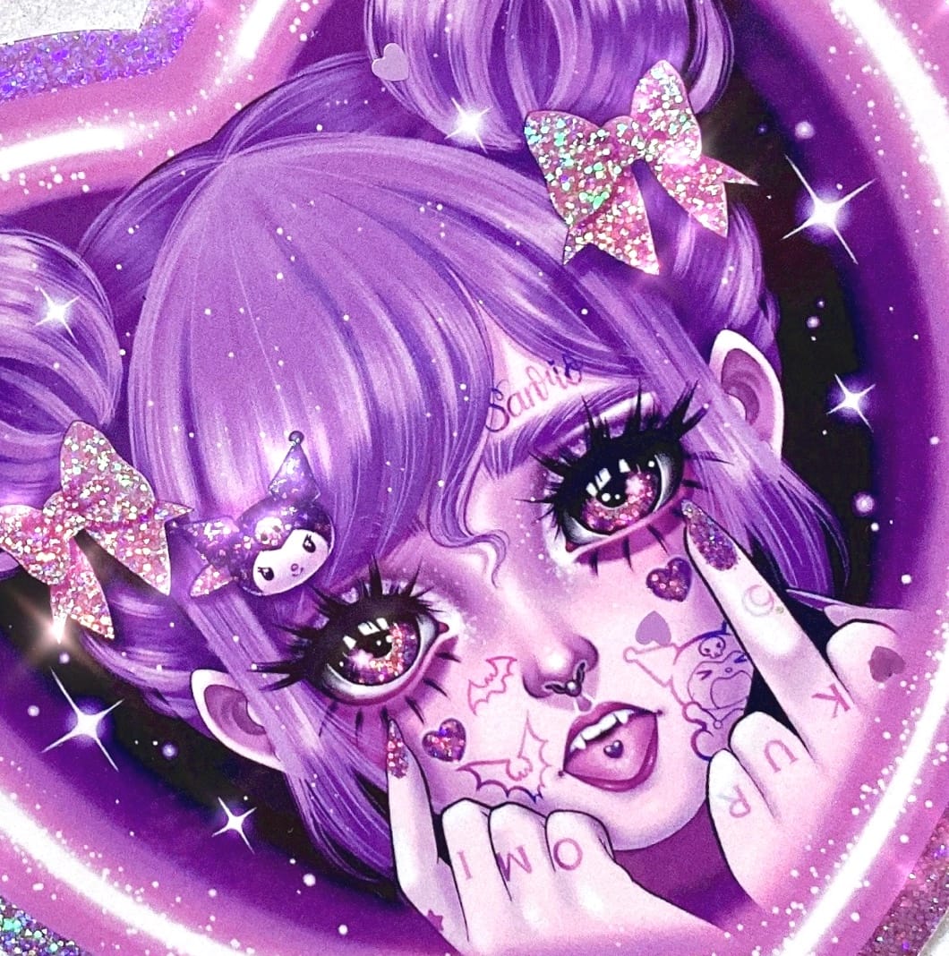 1060x1068 PURPLE VISION ♡ Vinyl Sticker