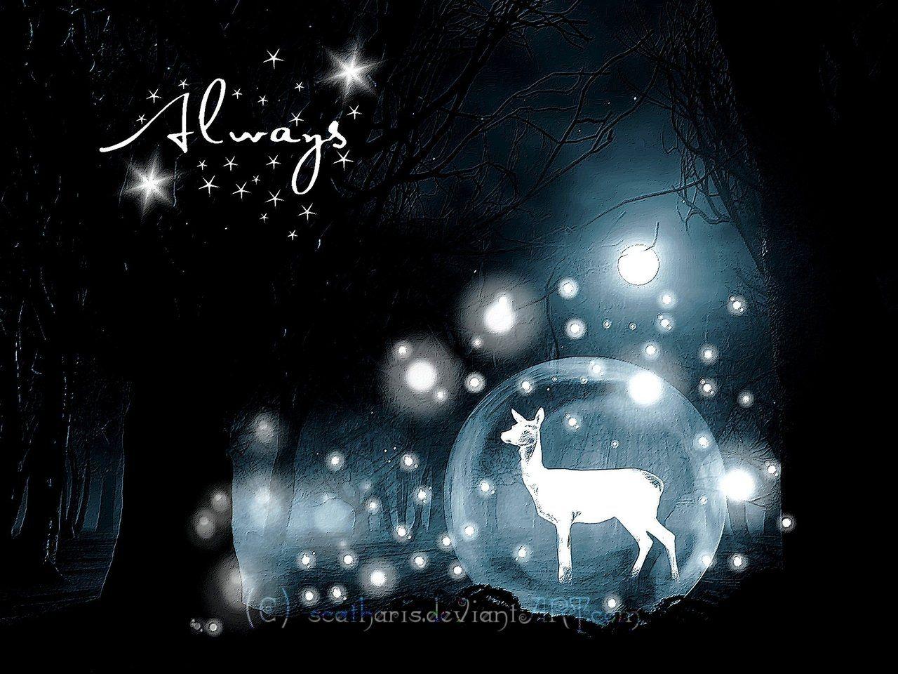 1280x960 Free download deer harry potter severus snape fan art patronus