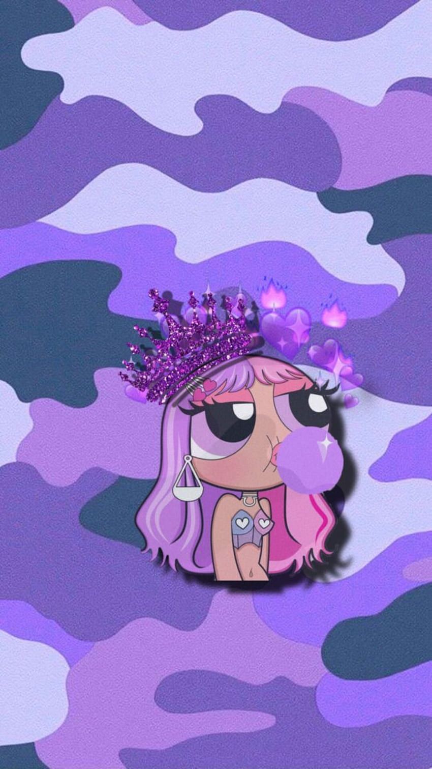 850x1511 Purple aesthetic girl HD wallpaper