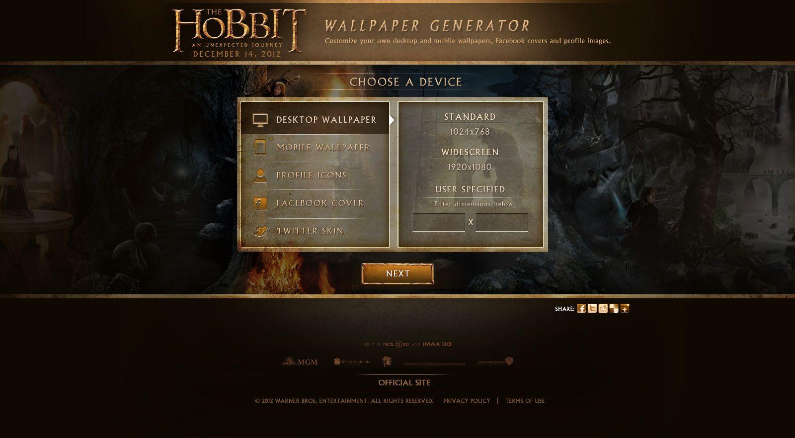 1600x881 The Hobbit Generator Lin / Art Director