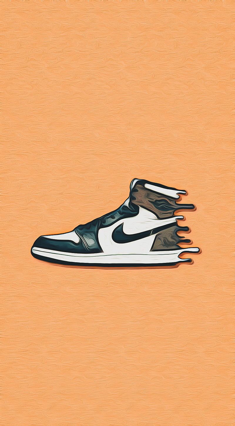 800x1449 Jordan, cartoon, sneakers, nike, mocha, estetic, shoes, HD phone wallpaper