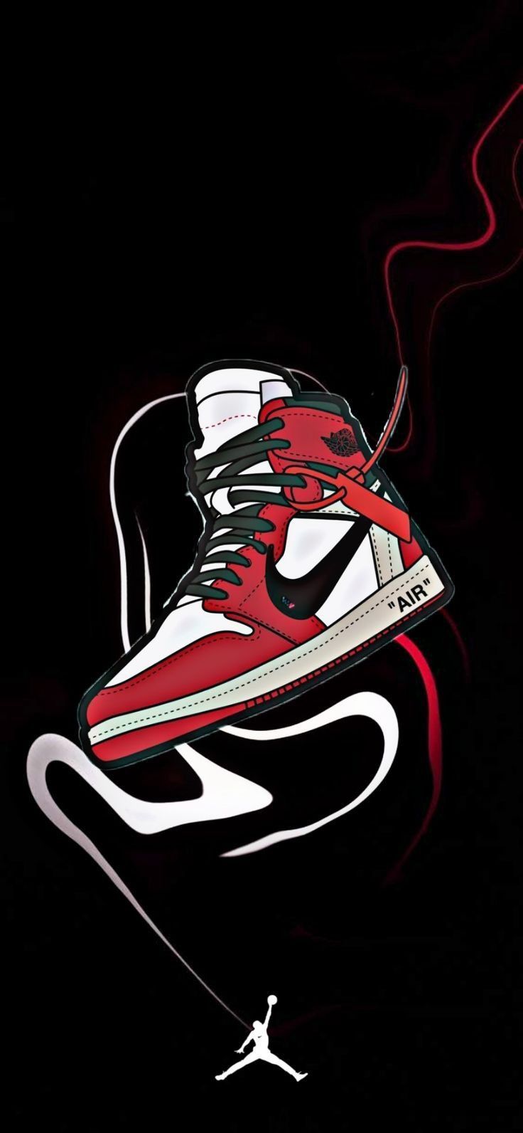 736x1592 Red Animated Jordan Schuhe Hintergrundbilder Jordan, All, Jordans, The, HD Phone Wallpaper Peakpx
