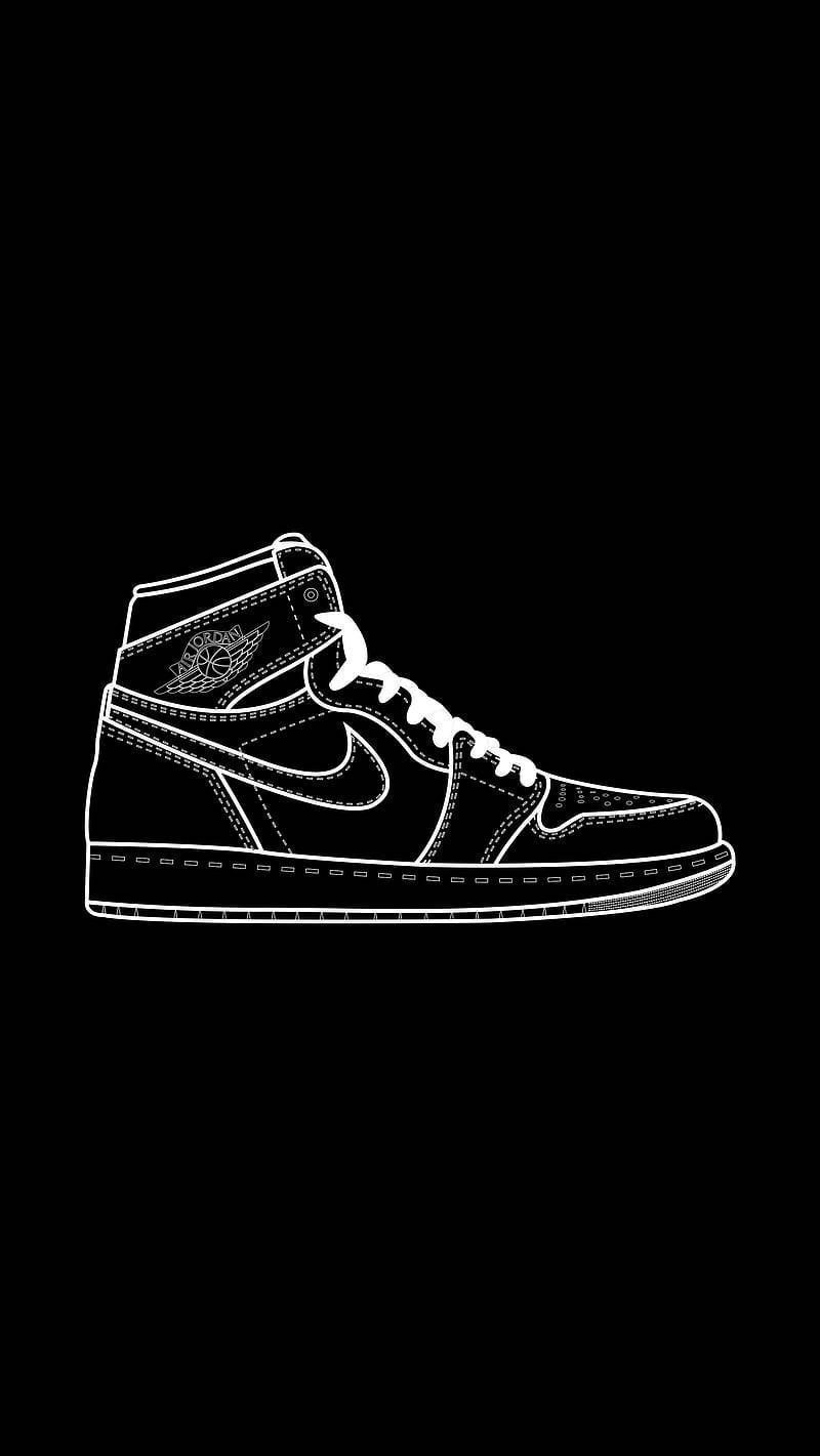 800x1421 wallpaper jordan logo black and white Air jordan shoes wallpaper clearance