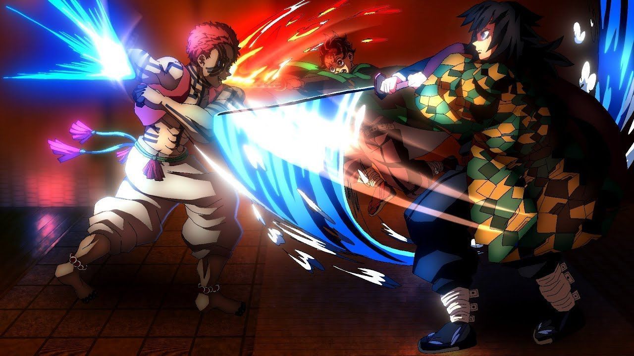 1280x720 Tanjiro And Giyu VS Akaza Part 2. Demon Slayer. Spoiler Alert ! #demonslayer