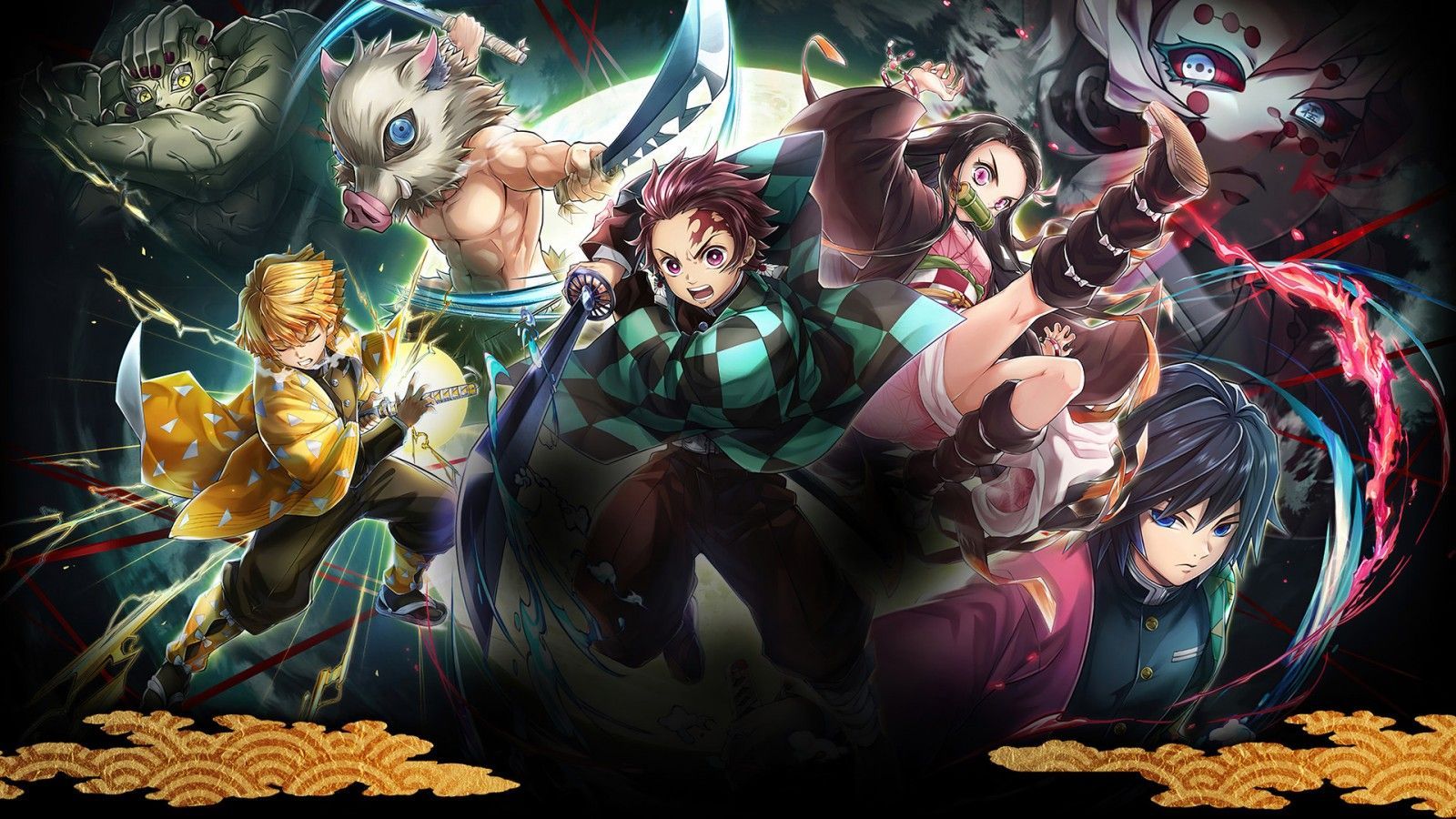 1600x900 Akaza Kyojuro Rengoku Shinobu Kocho Tanjiro Kamado Giyu Tomioka HD Demon Slayer Kimetsu no Yaiba Wallpaper