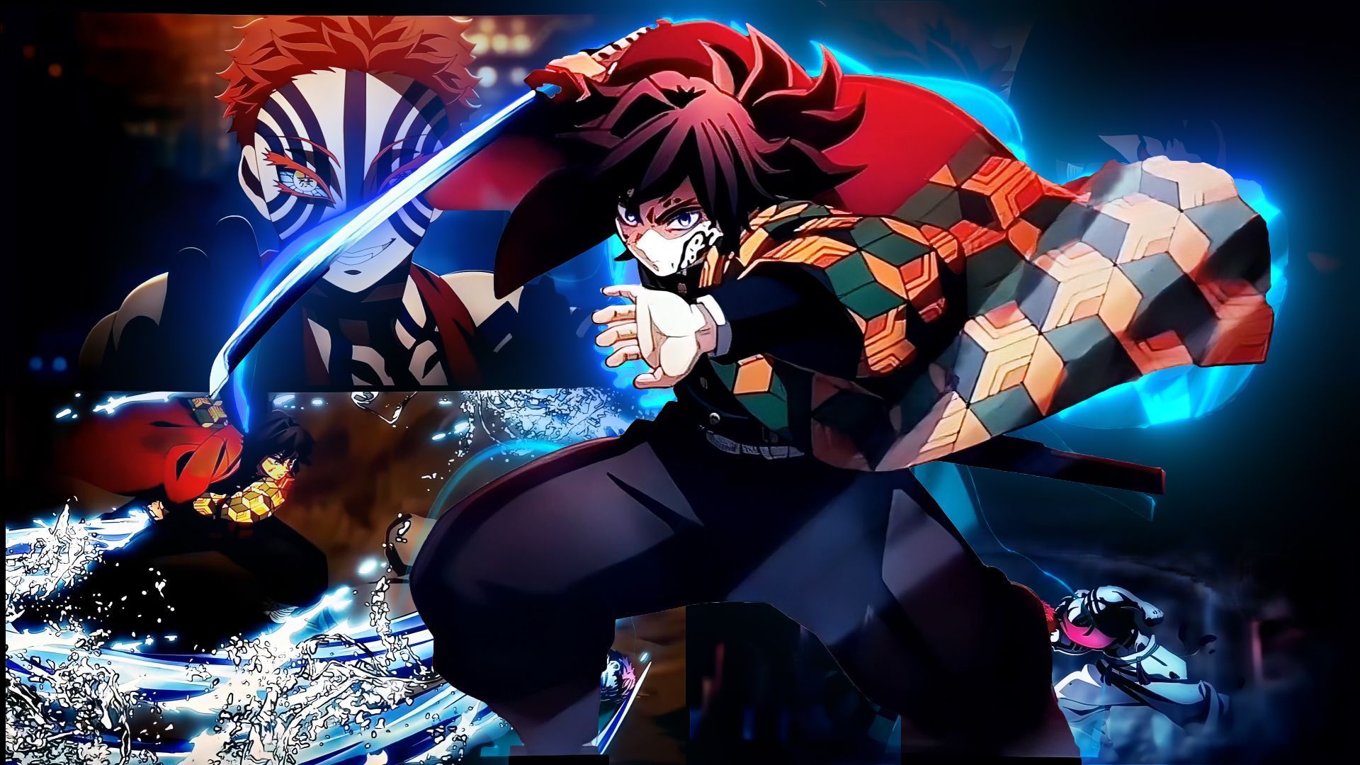 1920x1080 Tanjiro And Giyu Vs Akaza Twixtor Clips For Editing ( Demon Slayer Infinity Castle Movie )