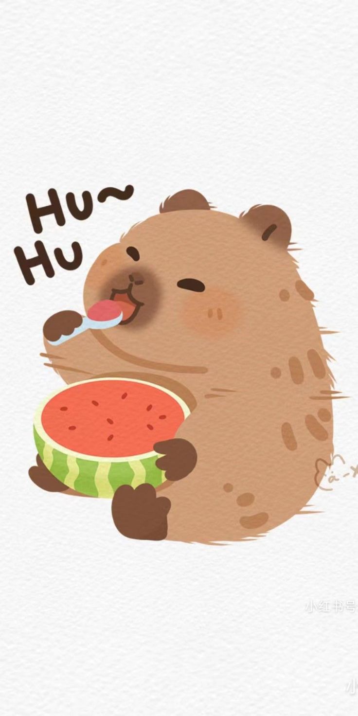 736x1472 Cute Capybara Wallpaper 4K for iPhone, iPad, Laptop, PC