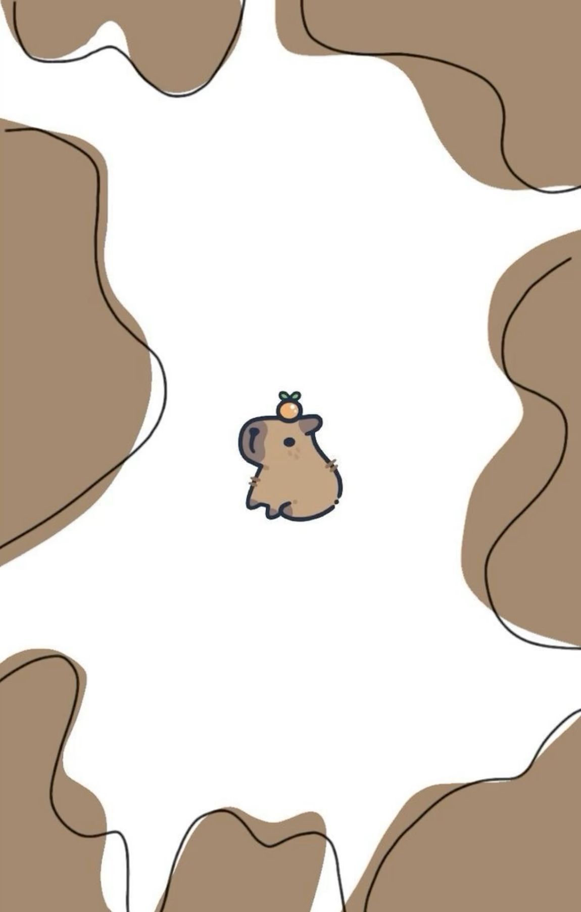 1150x1804 Capybara Cartoon Wallpaper