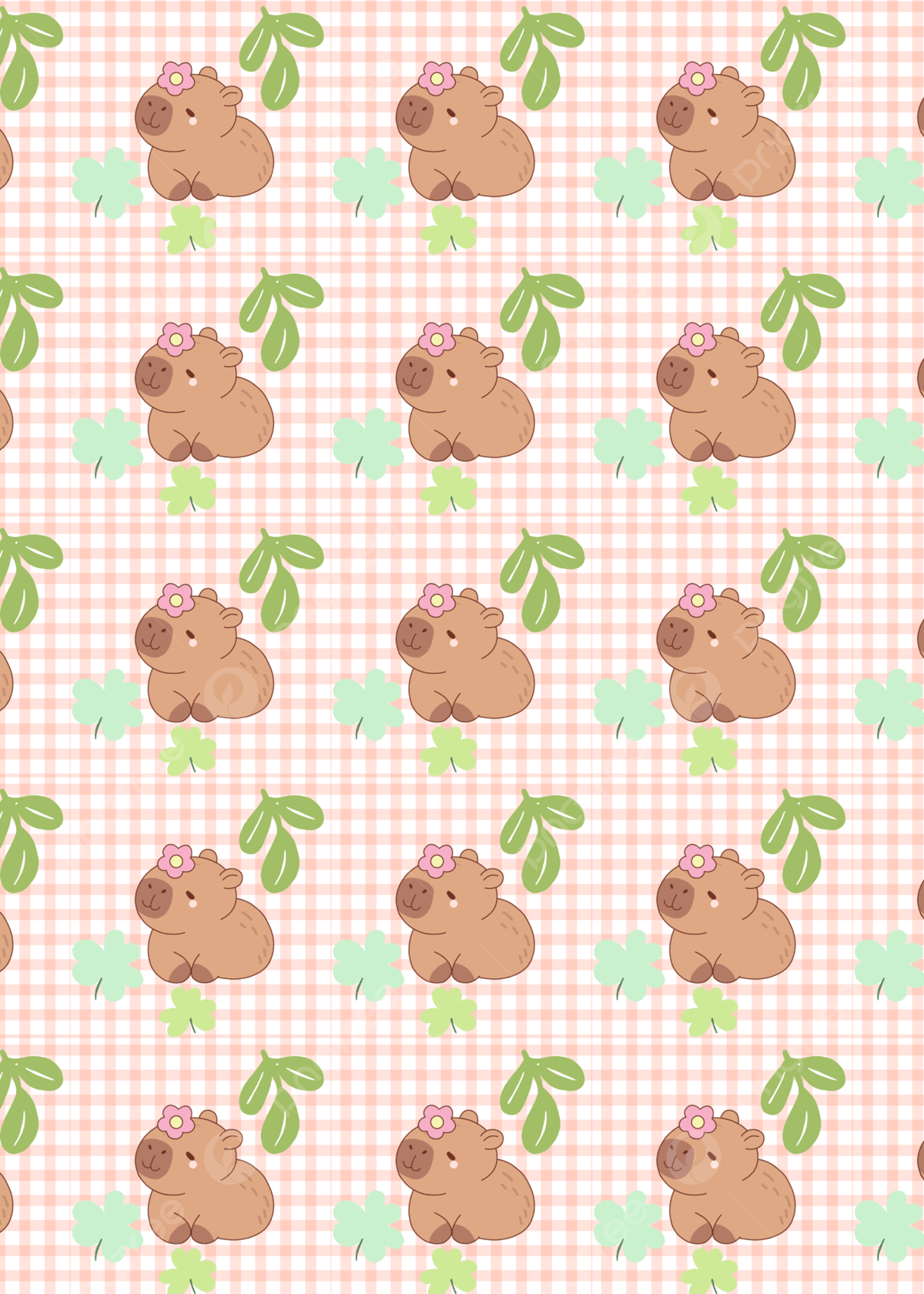 1200x1680 Cute Capybara Nature Wallpaper Pattern Background Wallpaper Image For Free Download
