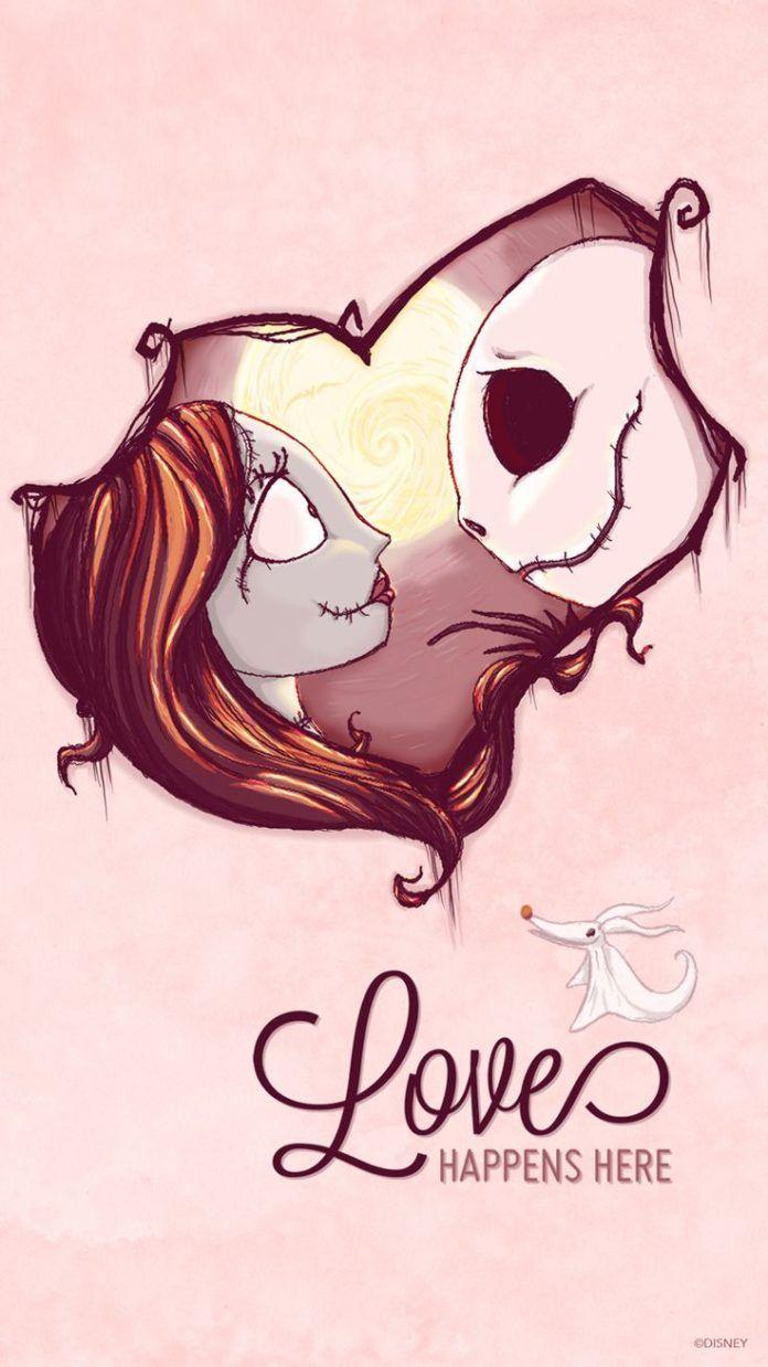 696x1238 Phone & Celular Wallpaper : Jack and Sally phone wallpaper direct