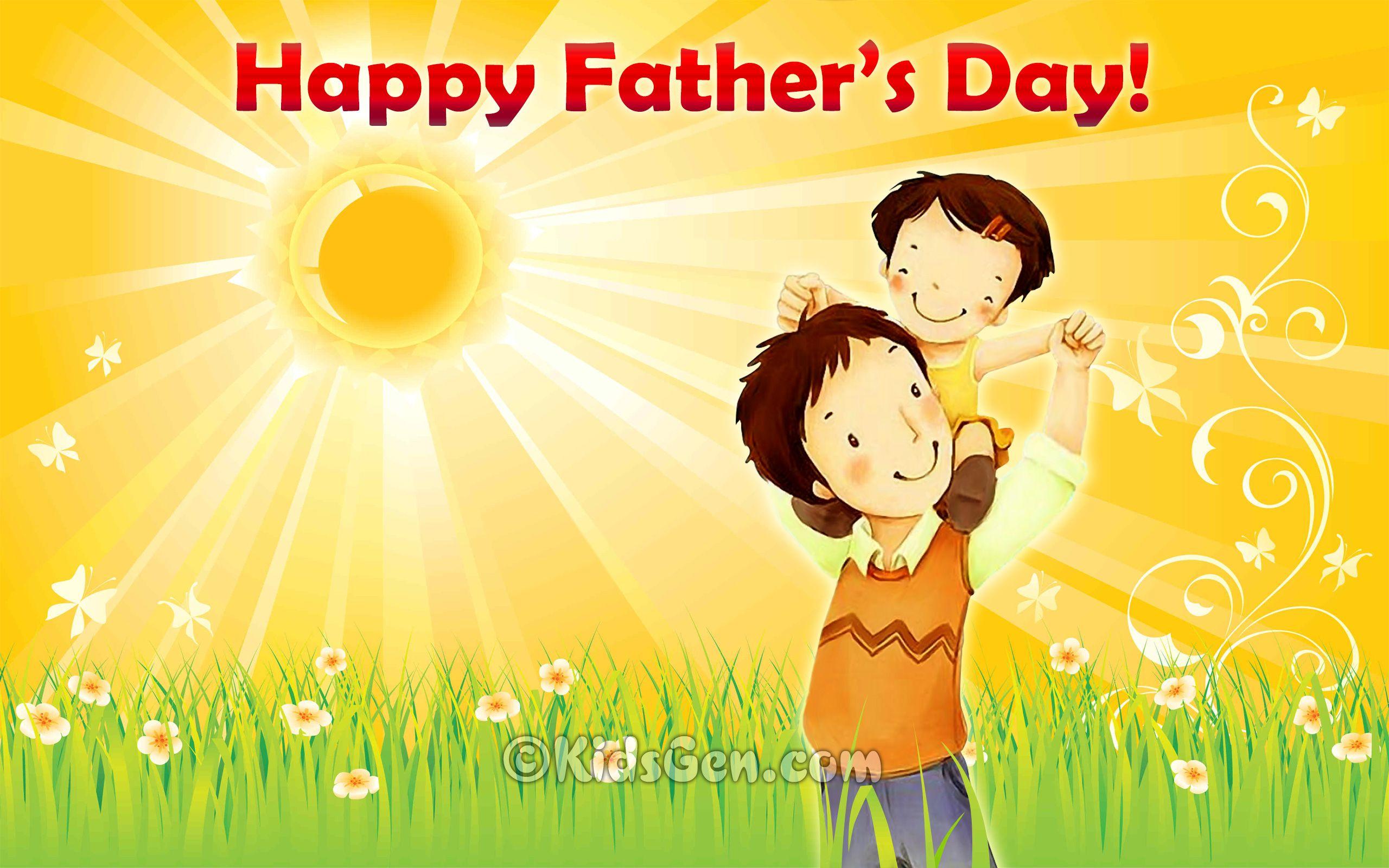 2560x1600 Father's Day Wallpaper for Kids. Free Father's Day background