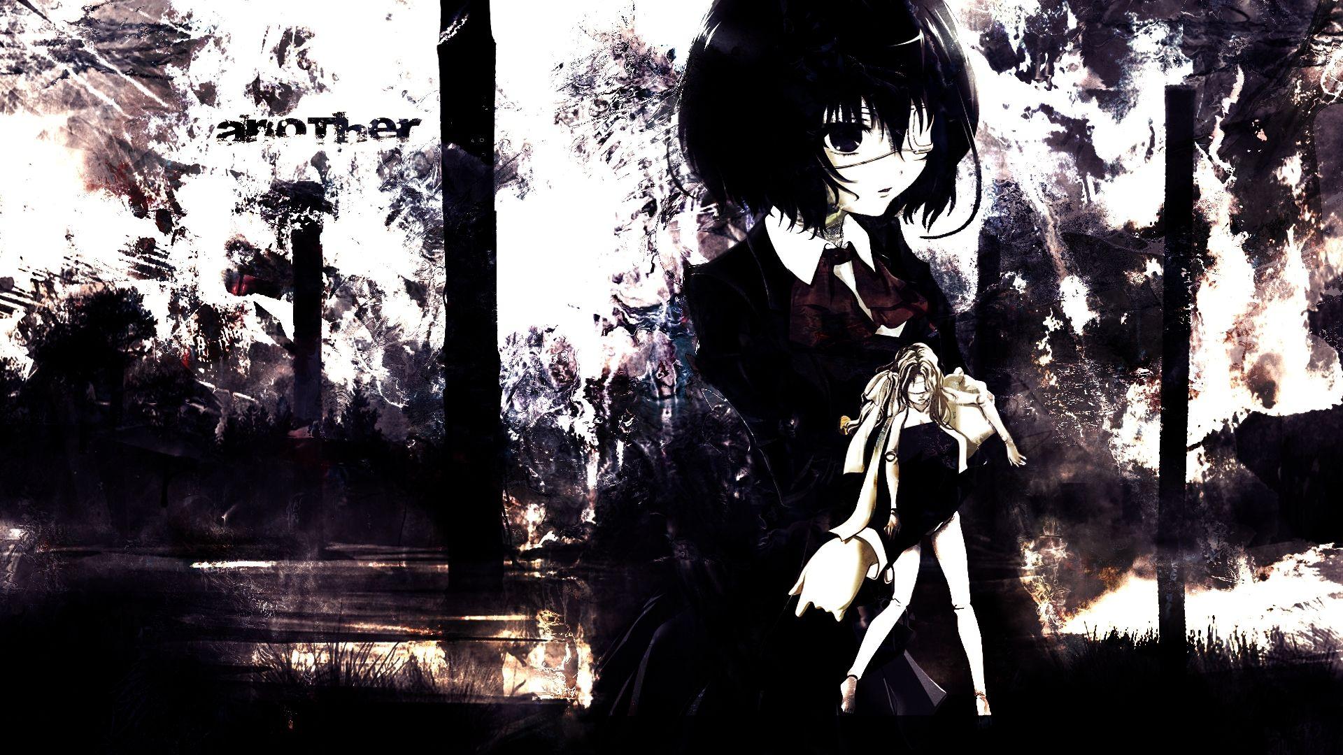 Desktop Wallpaper Sad Mei Misaki Another Anime Girl Hd Image Picture  Background P75fi4