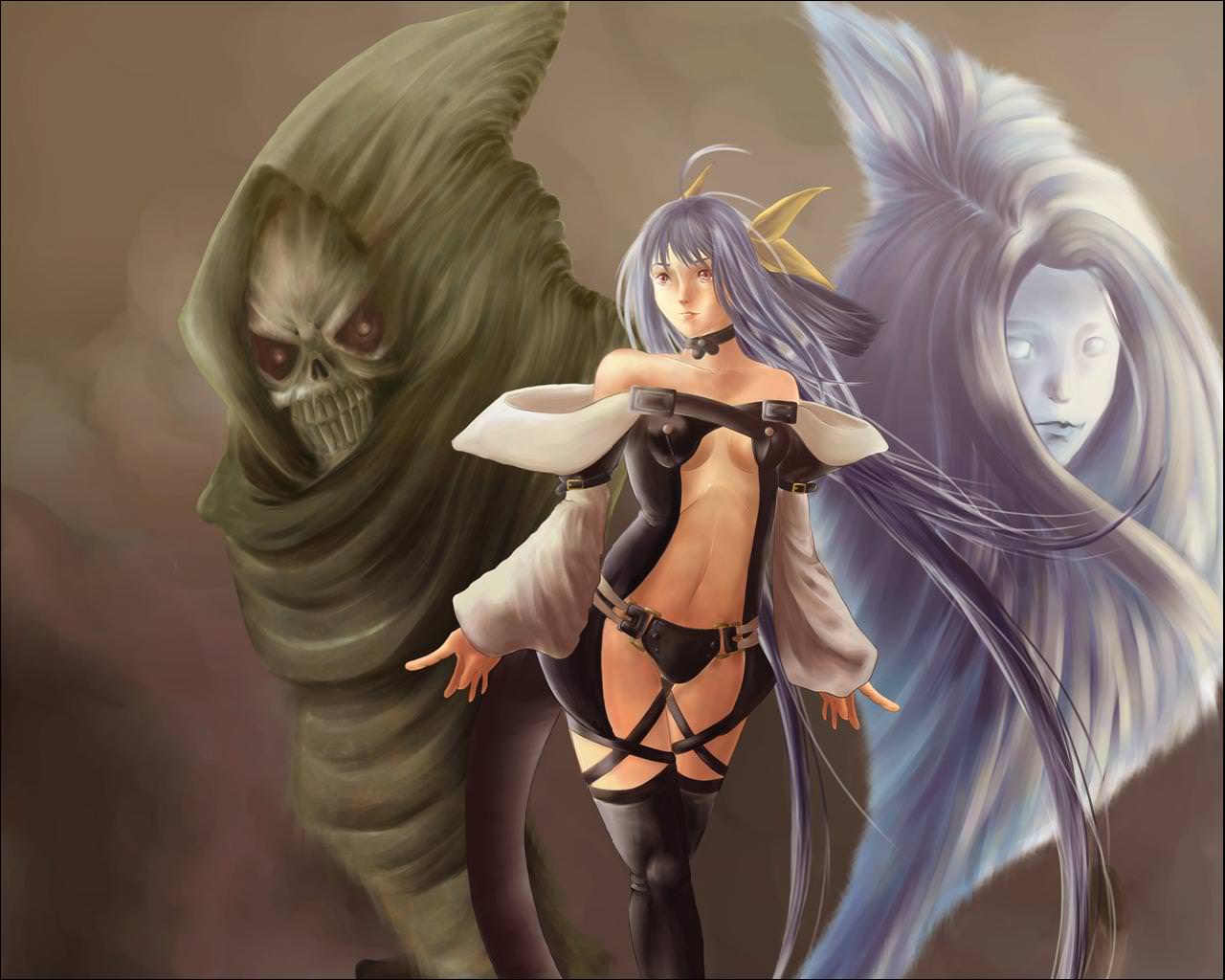 1280x1024 Evil Anime Wallpaper