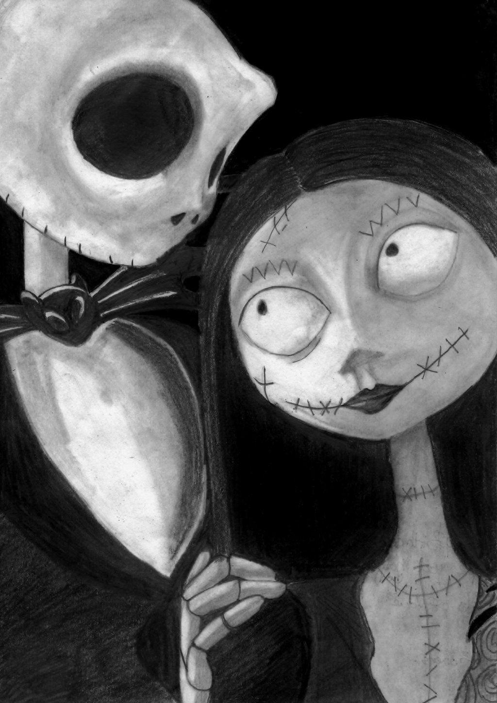 1024x1448 Free download Sally and Jack skellington