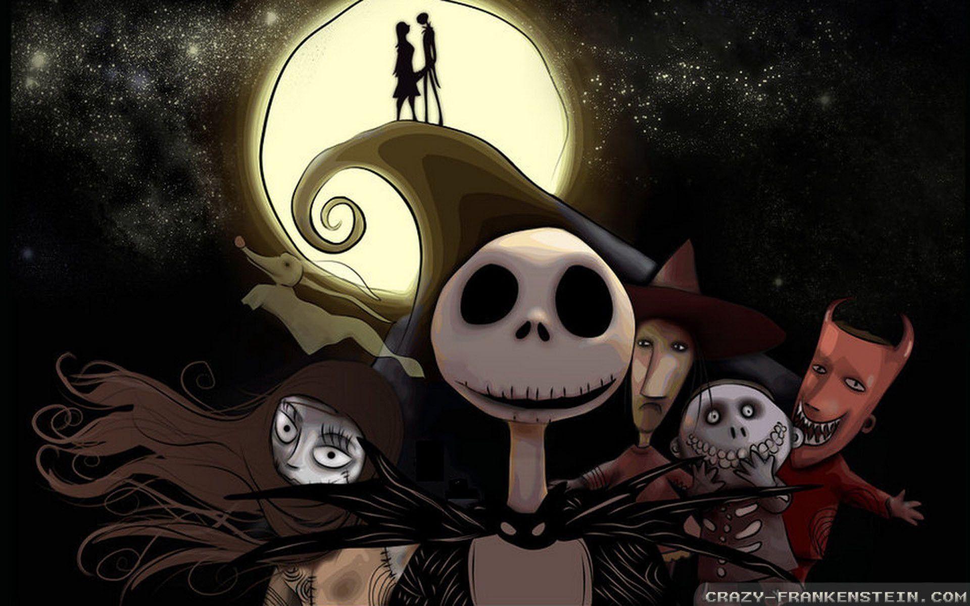 1920x1200 Jack Skellington and Sally Wallpaper