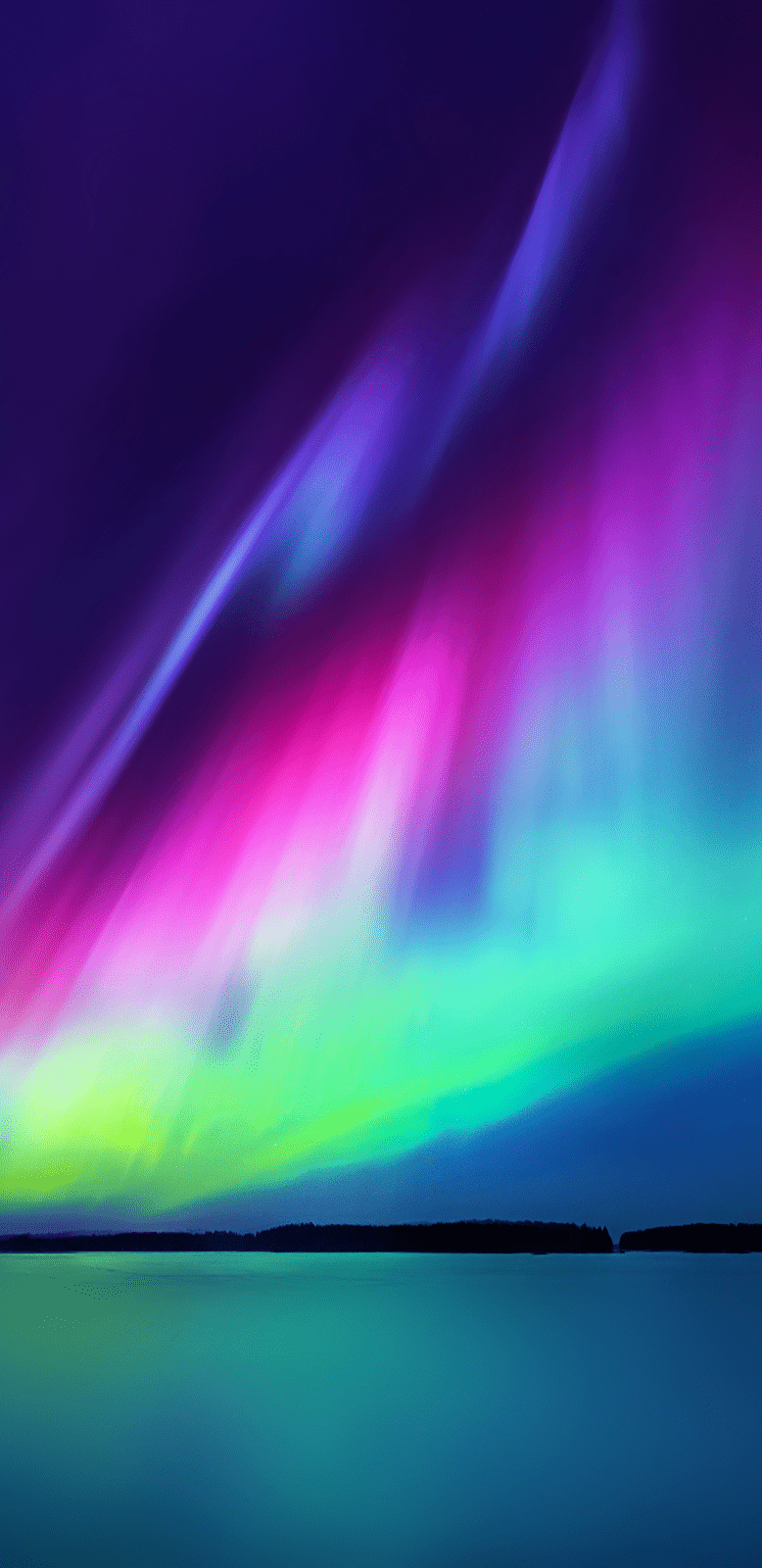 778x1600 Colorful aurora borealis #wallpaper #iphone #android