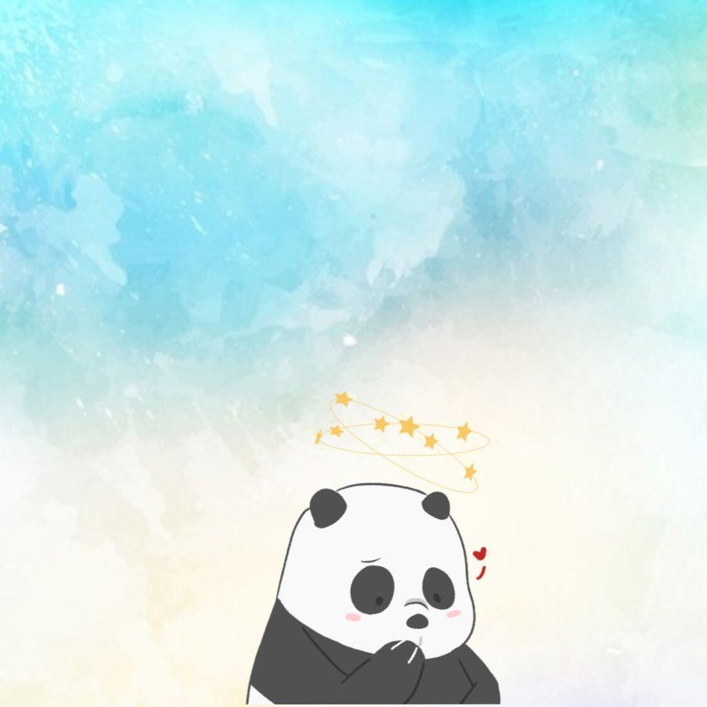 1024x1024 we Bare Bears Ice Bear iPhone Wallpaper