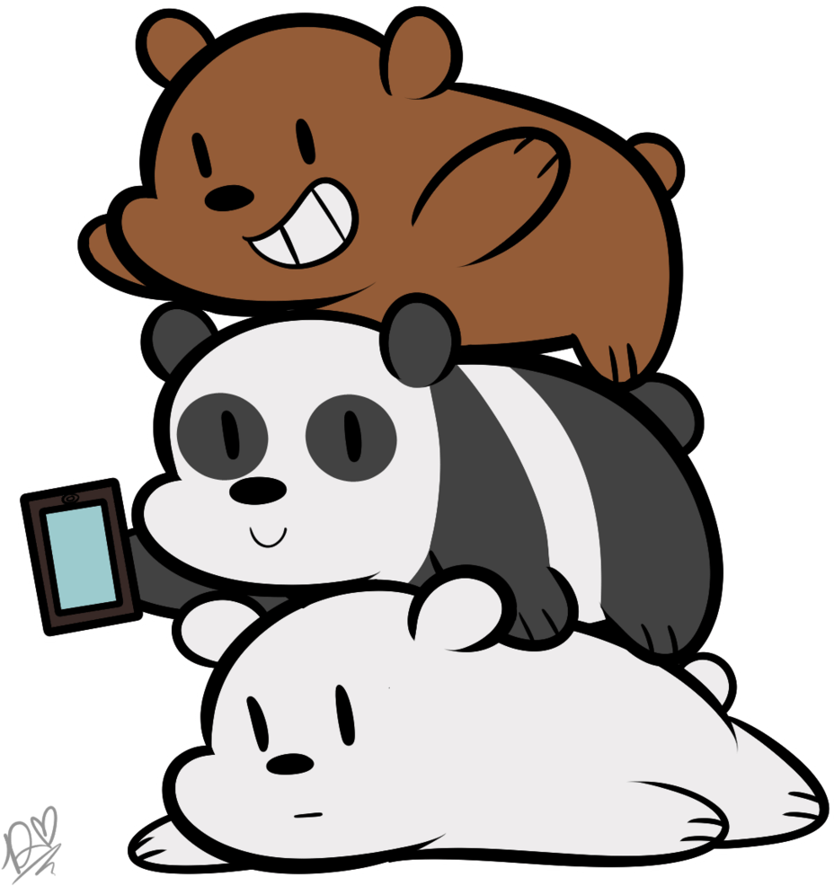 928x986 Download We Bare Bears iPhone Wallpaper Ice Bear And Grizzly PNG Image with No Background