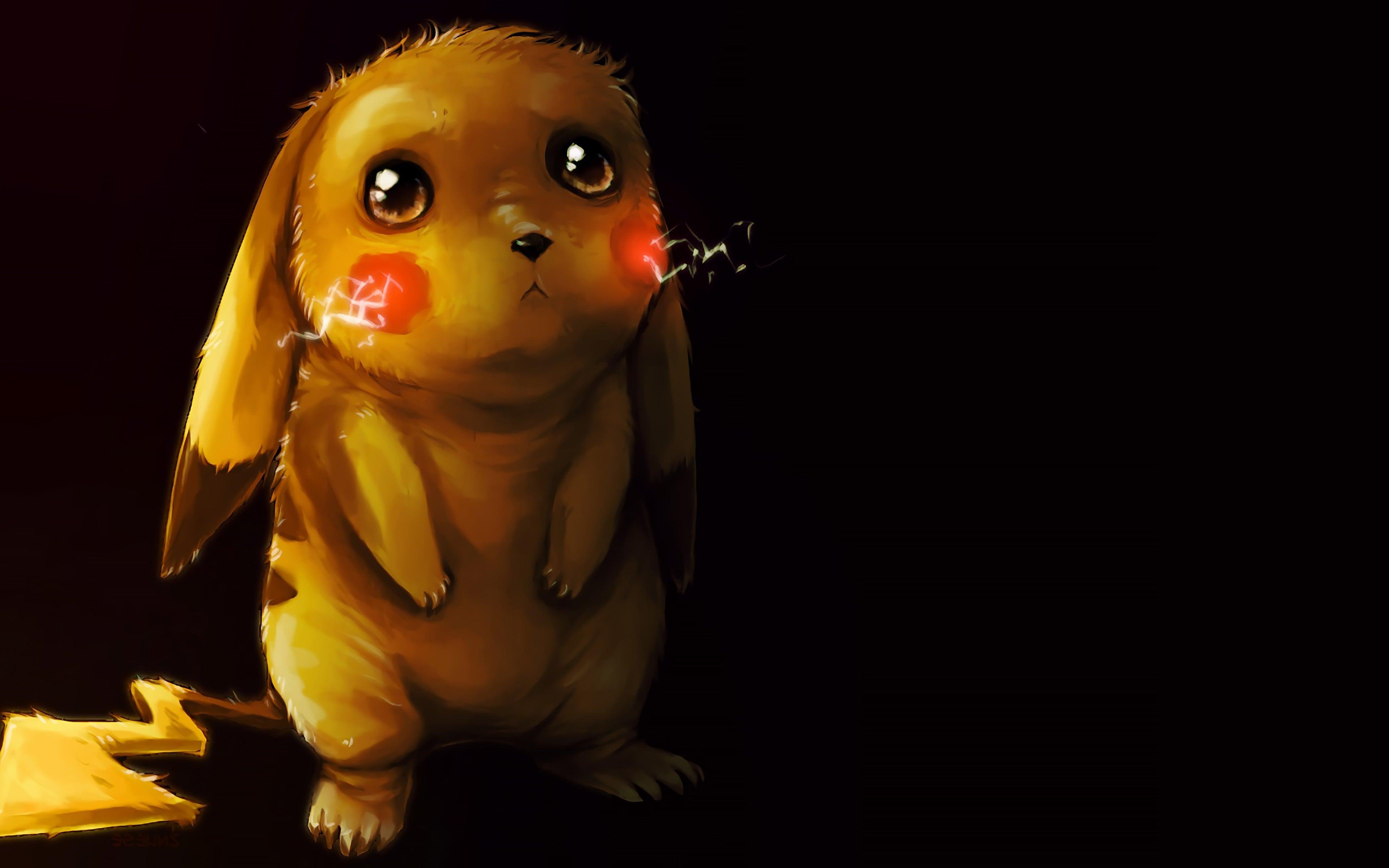 3840x2400 Pokemon Pikachu Digital Art New Wallpaper and Free Stock