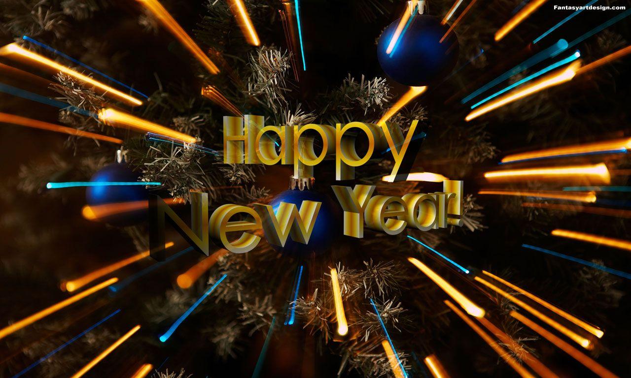 1280x768 Happy New Year wishes computer wallpaper, 1280 x 768pix wallpaper