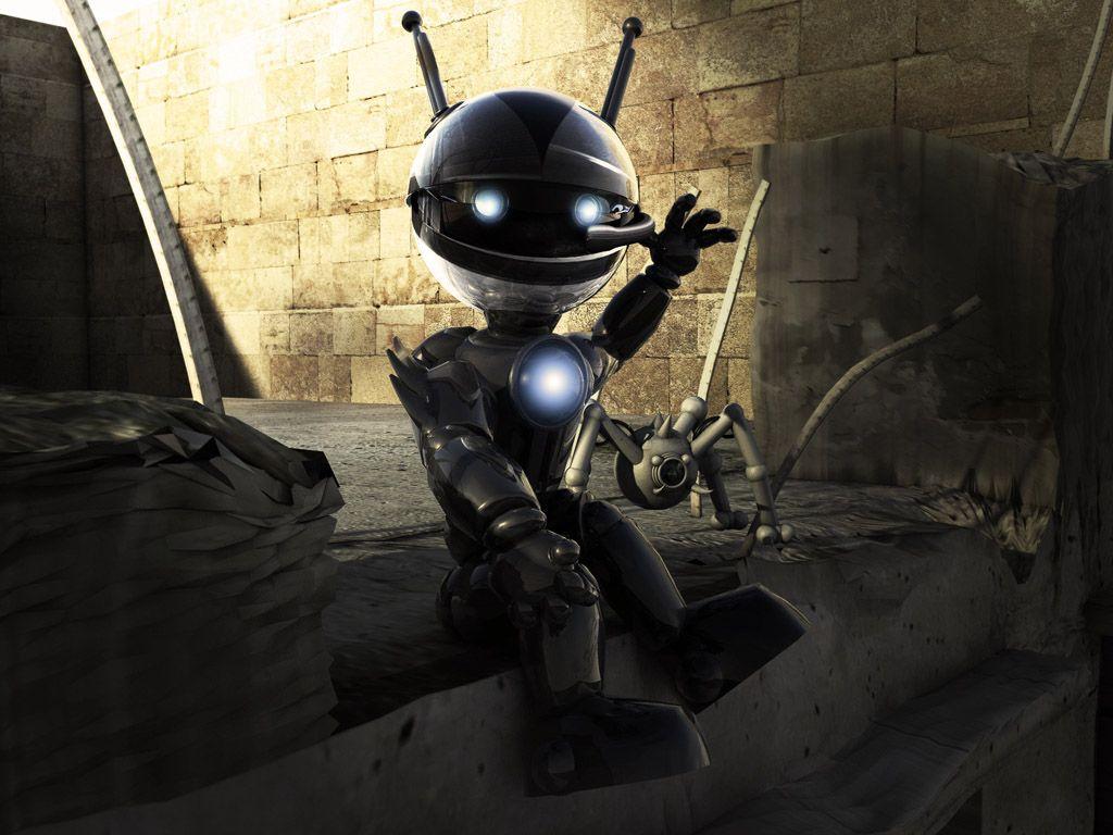 1024x768 Cute Robot Wallpaper Famouse Wallpaper