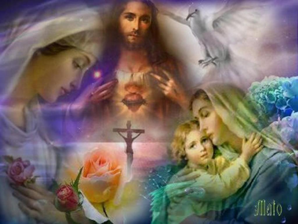 1024x768 Holy Family Wallpaper