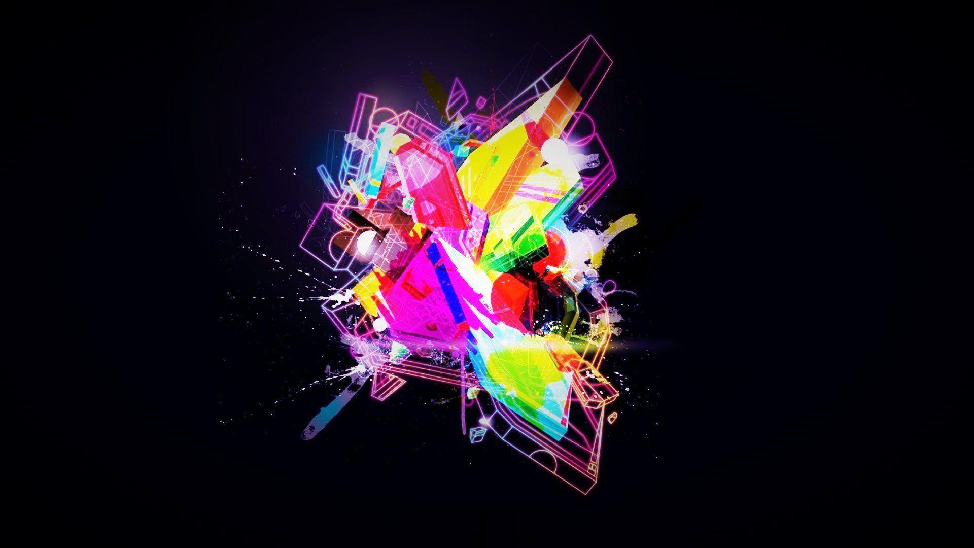 1920x1080 graffiti, Red, Blue, Purple, Yellow, Dark, Bright, Green, Pink